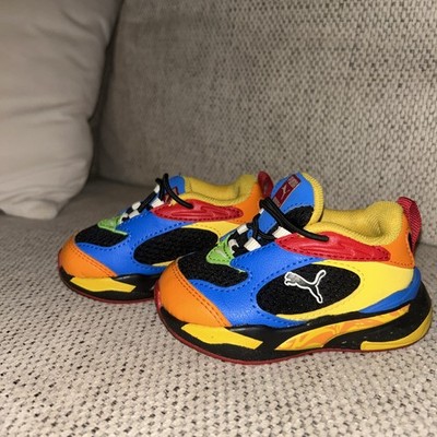TODDLER RS-FAST CANDY BAR AC INF BLACK ORANGE RED PB28 Size 4C