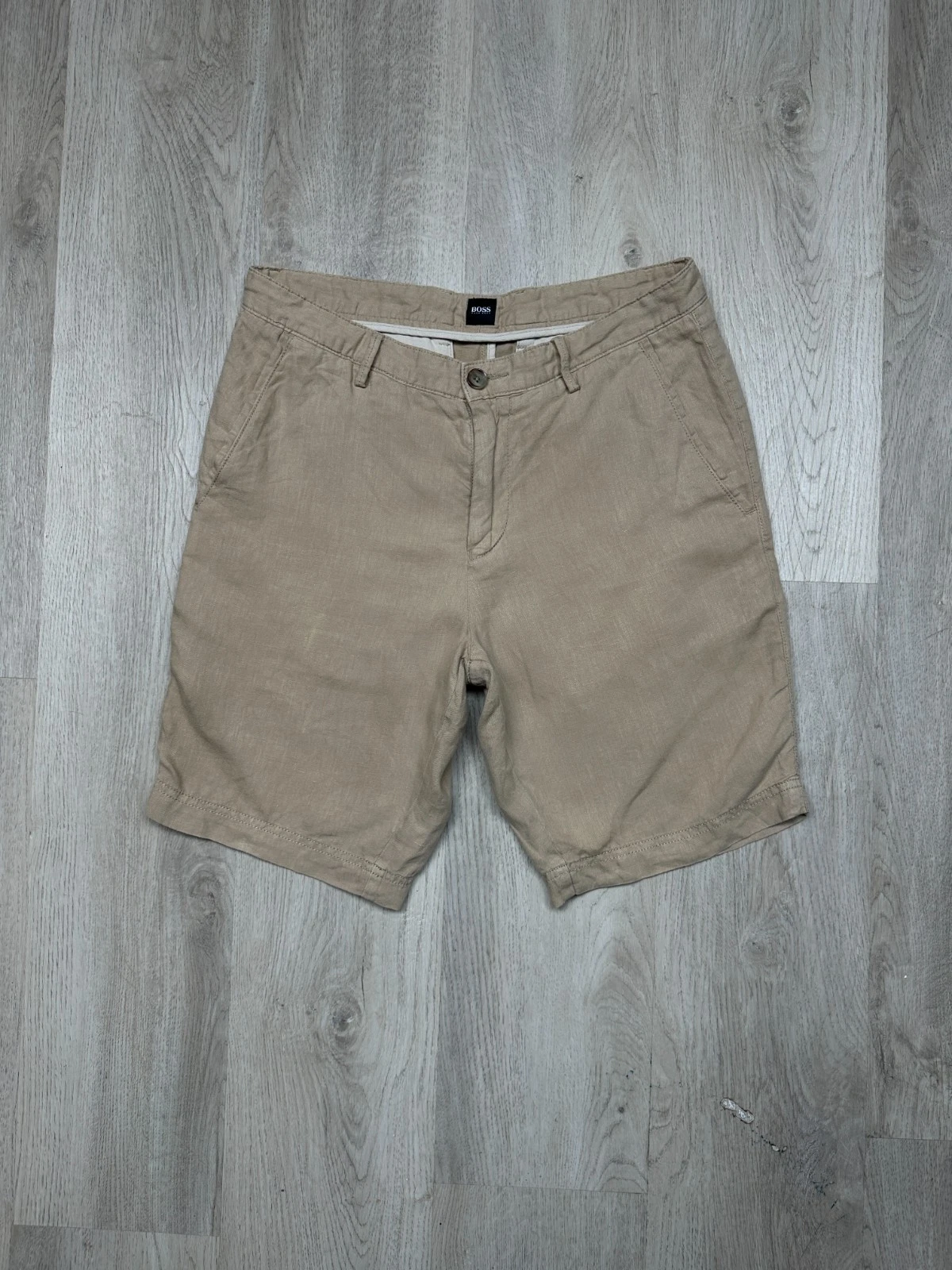 Hugo Boss Mens LINEN Shorts Size 32