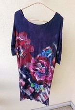 Desigual Tunika Kleid Gr. M Blumenprint Boho ...