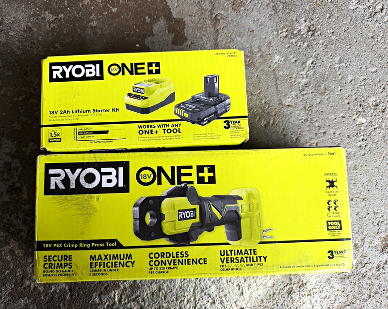 Ryobi ONE+ 18V 2Ah Li-Ion Battery & Charger Starter Kit Green PBP006