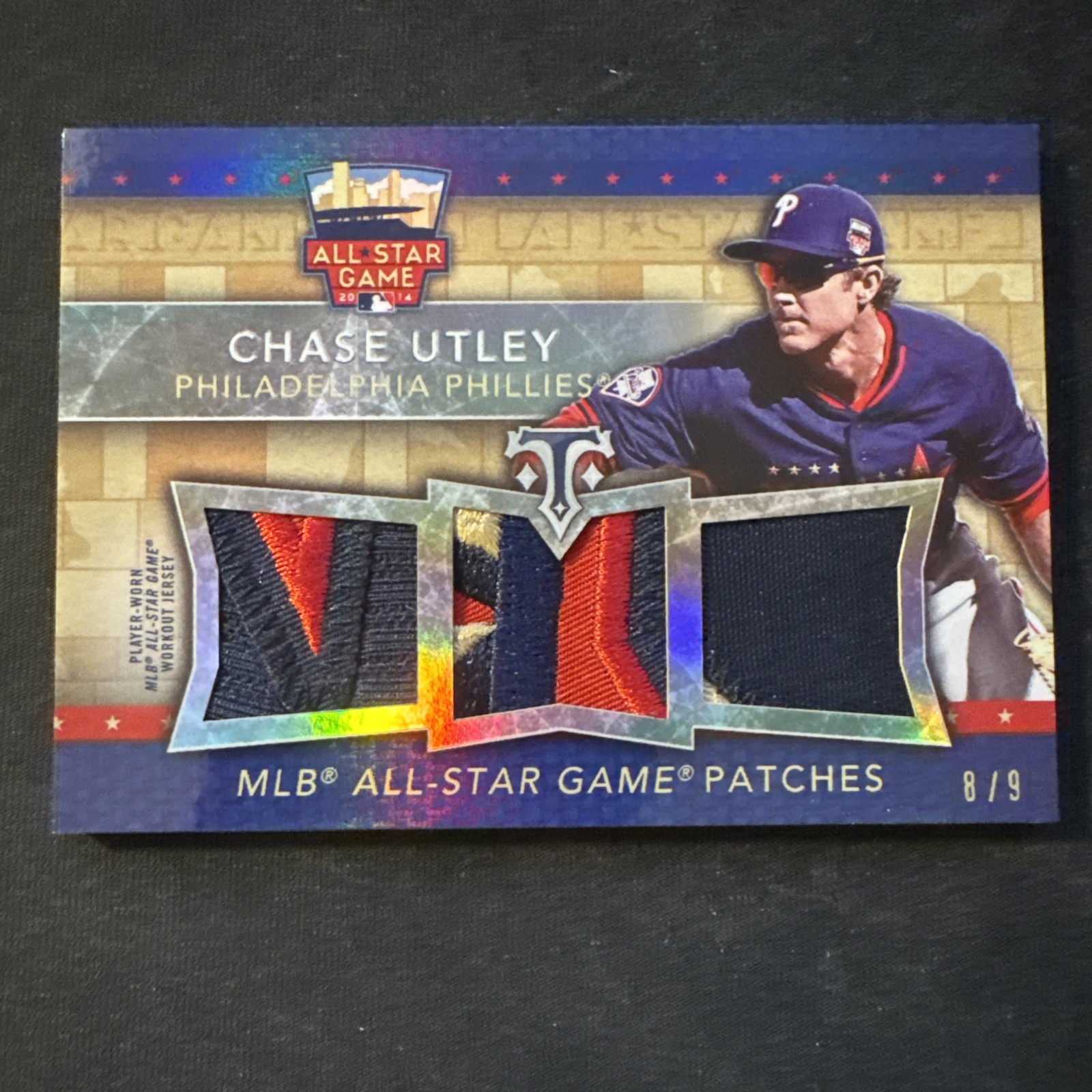 2015 Topps Triple Threads - Chase Utley #TTASP-CU All Star Patches 8/9