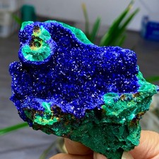 146G  BEST Natural Azurite/Malachite crystal minerals specimens