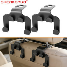 Set of 2 Car Seat Back Headrest Hooks Hanger Holder Hook for Bag Purse Shopping