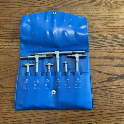 Set of 6 Machinist Telescoping Gage Set  Size  5/16  - 6   Comes in Vinyl Case