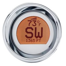 Dakota Digital MCH-GPS17-S-C 2-3/16in. Stand-Alone LCD GPS Compass - Silver/Chro