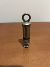 RARE B  R CITY POLICE  FIRE WHISTLE BRASS LOUD