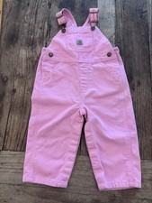 Carhartt 12 Month Pink Overalls