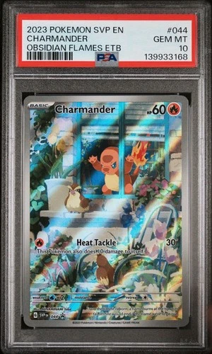 Pokémon Charmander TCG #044 SVP Black Star Promo Card Obsidian Flames, PSA 10
