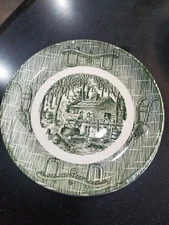 Vintage The Old Curiosity Shop Assorted Dishes Green USA