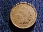 1864 CN Indian Head Cent; Good details, irregular rim