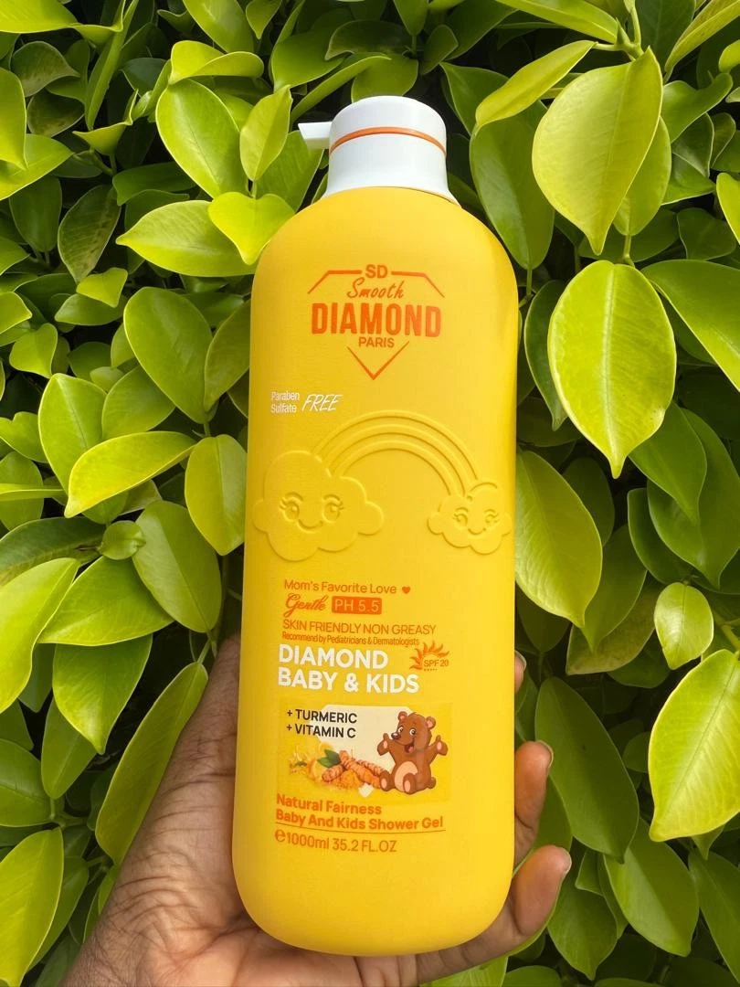 Smooth Diamond Tumeric & Vitamin C Natural Fairness Baby & Kid shower gel 1000ml