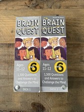 Brain Quest 6th Grade Cards 1500 Q A 2017, Revised 4th Edition Decks 1  2