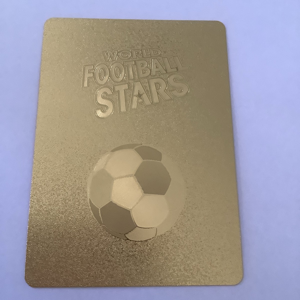 World Football Stars Gold Invincible Card | eBay UK
