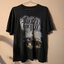 PIERCE THE VEIL Collide With The Sky 2014 Vintage T Shirt Large Hardcore Emo