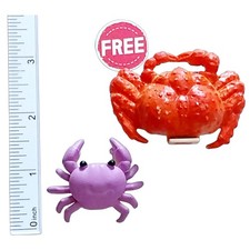 Let's cut the cable crab 2 Purple Crab Hugcot & Free Red Crab Wheels Figure 2pc
