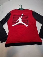 Nike Air Jordan Retro 11 Bred Performance Snap letter Jacket Mens Large Dri Fit