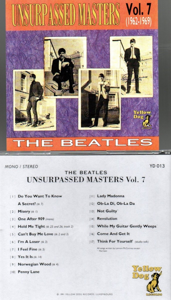 洋楽 THE BEATLES UNSURPASSED MADTERS VOL.1~7 BEATLES UNSURPASSED MASTERS VOL. 7 1962-69 CD WAREHOUSE FIND MINT