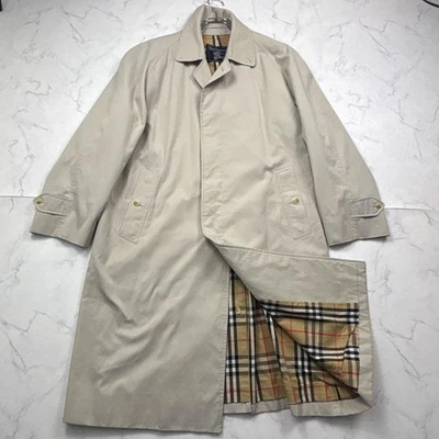 Manteau d'extérieur Burberry long Balmacaan gris clair taille XL pour homme - Photo 1/4