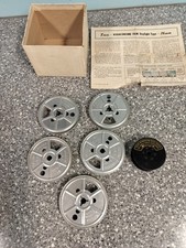 Vintage E.K.CO Metal Movie Reels 2 7/8" Lot/5 Eastman Kodak Co  Double 8 Re.