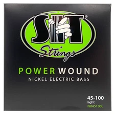 S.I.T Power Wound Nickel Bass Strings; gauges 45-100