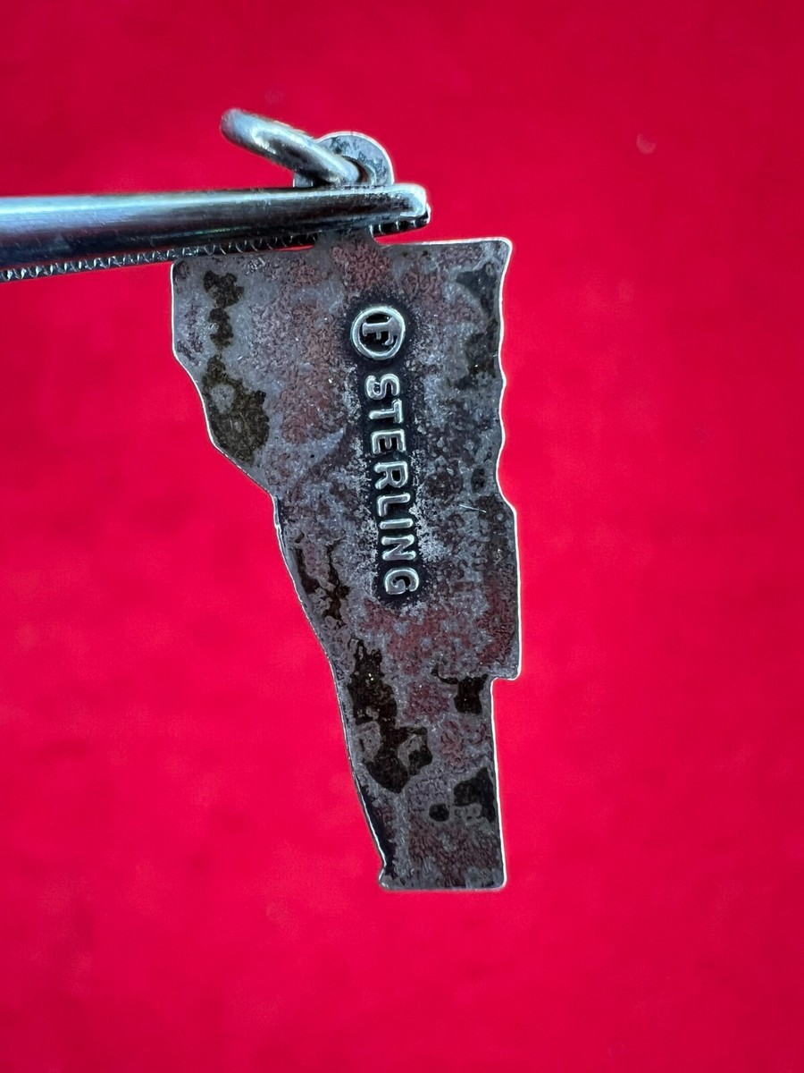Vermont State Sterling Silver Charm View 2
