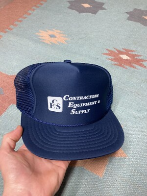 #ad Vintage cobra caps mesh trucker hat contractors equipment amp; supply 80s 90s NOS $6.66