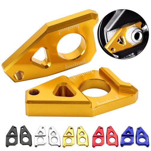 Rear Axle Spindle Chain Adjuster Blocks For Yamaha TMAX 530, YZFR1, FZ