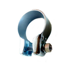 2 Stück Breitbandschellen Ø 46,7 mm Auspuff Schelle Rohrschelle Universal 50346w