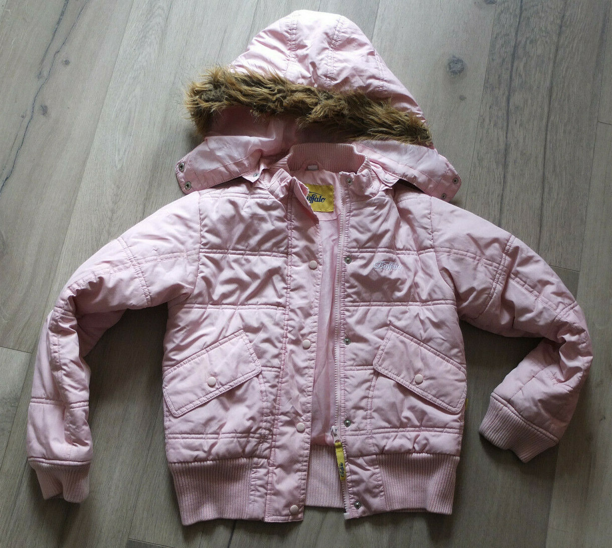 * Buffalo Winter Kapuzen Jacke Gr. 140 10 J. TOP gefüttert Rosa