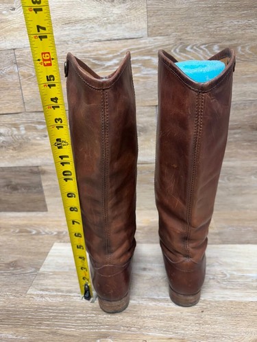 Bota de montar Frye Melissa 2 marrón de cuero caído para mujer talla 7 - Imagen 4 de 10