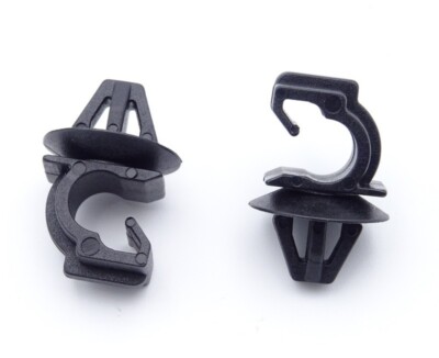 2x Halter Stütze Clip Halterung für Motorhaube  schwarz  268