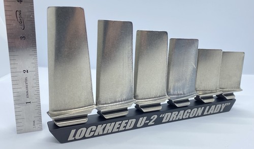 Lockheed U-2 Spy plane Jet Engine Blade Set Turbine USAF Pilot Gift Inert HGU