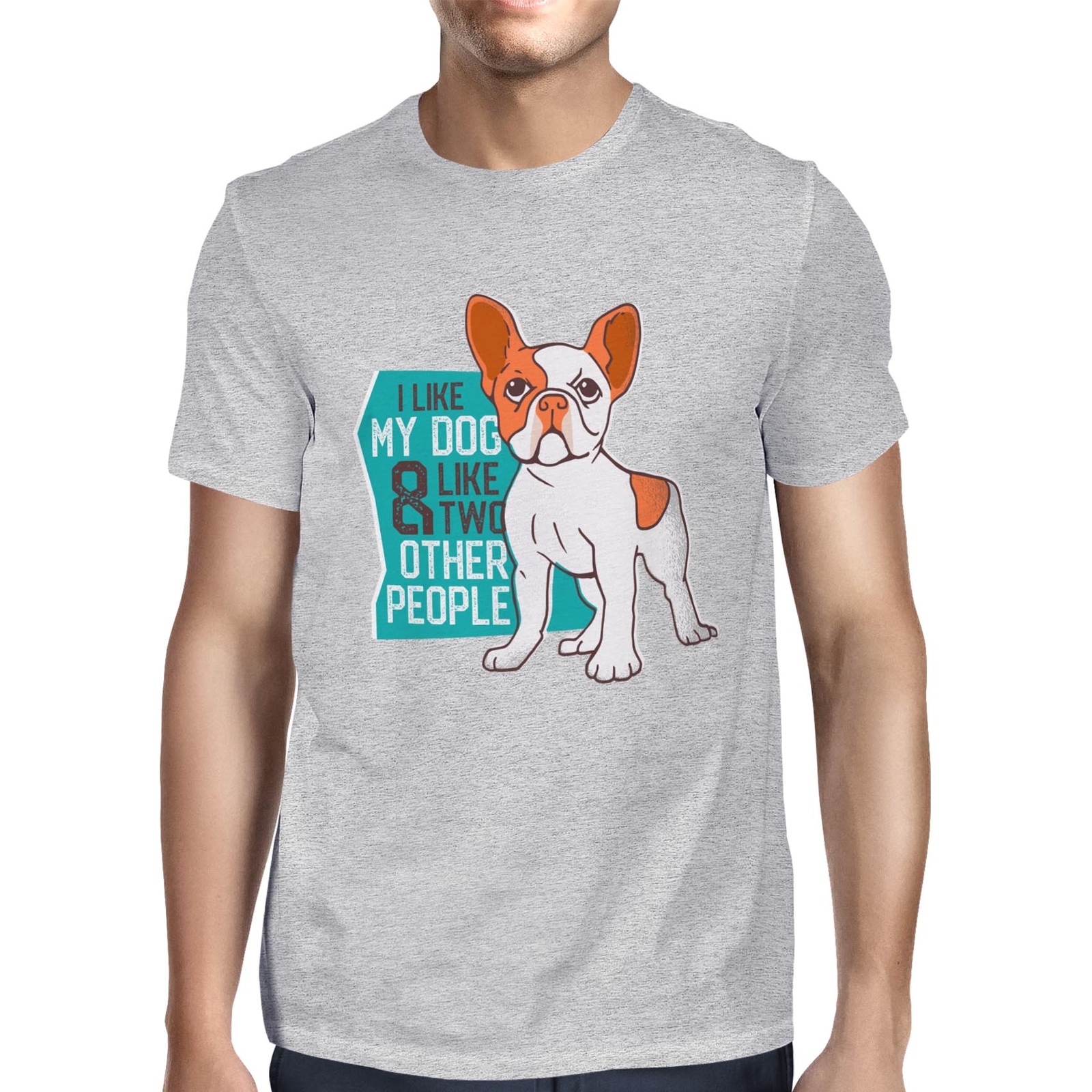 ALTRA 1Tee Maglietta Uomo Mi piace il mio cane e come altre due persone