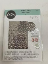 Sizzix 3-D Textured Impressions Embossing Folder STAR FALL NIP Ships FREE