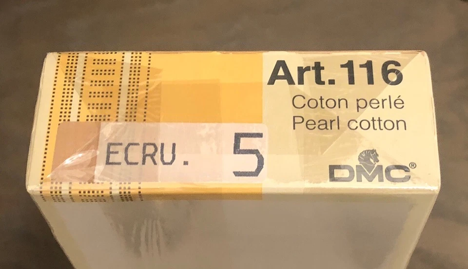 DMC Coton Perle Thread Size 5 - Ecru Color. 10 Count In Newly Sealed Box - Image 4 of 4