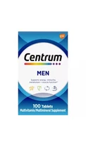 Centrum 100-Tablets MULTIVITAMIN MULTIMINERAL SUPPLEMENT for MEN Energy Immunity