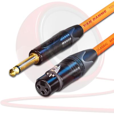 Neutrik Buchse XLR Auf Mono Jack Kabel Transporter Damme Lang Mikrofon / Dj /