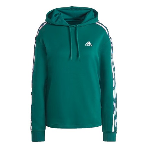 adidas College Print Hoodie XL Green Cotton NCAA RAMS