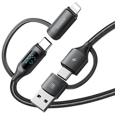 4 in 1 USB C Cable, PD 60W C to C Cable Fast Charging Multi 4FT, AC-CL-4