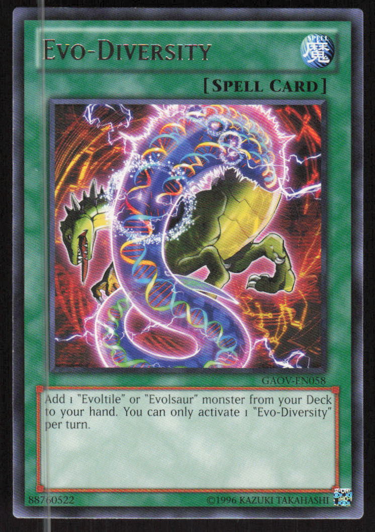 Yu-Gi-Oh TCG Galactic Overlord #GAOV-EN058 Evo-Diversity | eBay