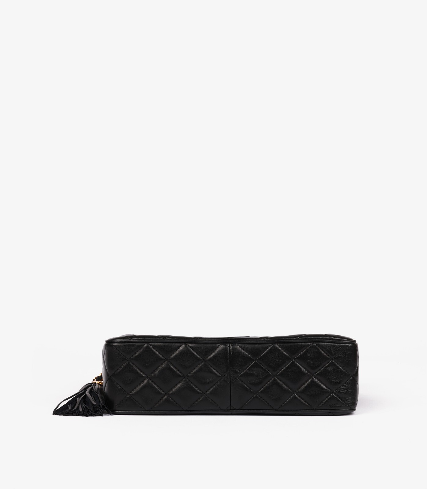 Chanel Black Quilted Lambskin Vintage Large Timeless Camera Bag image 7