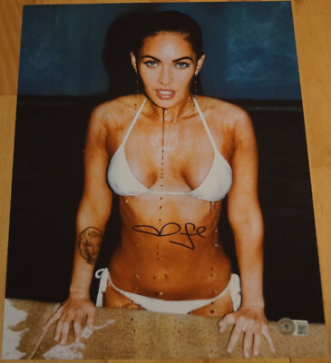 Megan Fox sexy Autogramm mit COA von Beckett