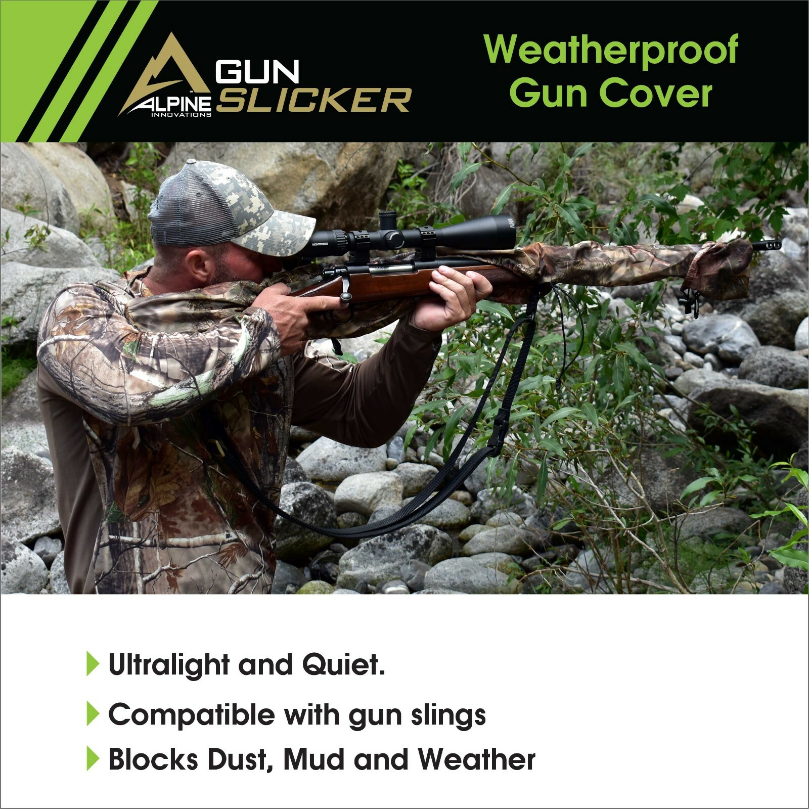 Alpine Gun Slicker Waterproof Rain Dust Free Shotgun Rifle weapon Gun ...