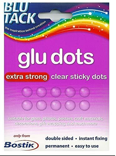 Bostik Glu Dots Fixing Sticky Removable Reusable Adhesive- Extra-strength