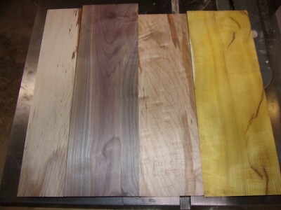 8PC 2 PC WALNUT 1 PC OSAGE ORANGE 5 PC MAPLE LUMBER WOOD KILN DRIED BOARDS 2604V