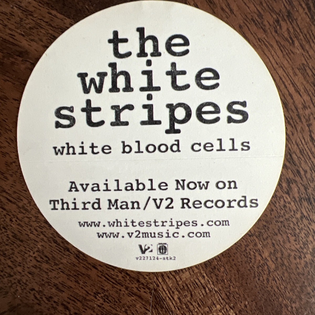 The White Stripes White Blood Cells 2001 Promo Sticker Jack Meg