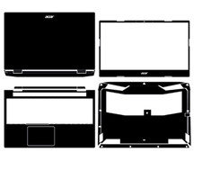KH Special Laptop Leather Skin Stickers Fit Acer Nitro 5 AN515-58