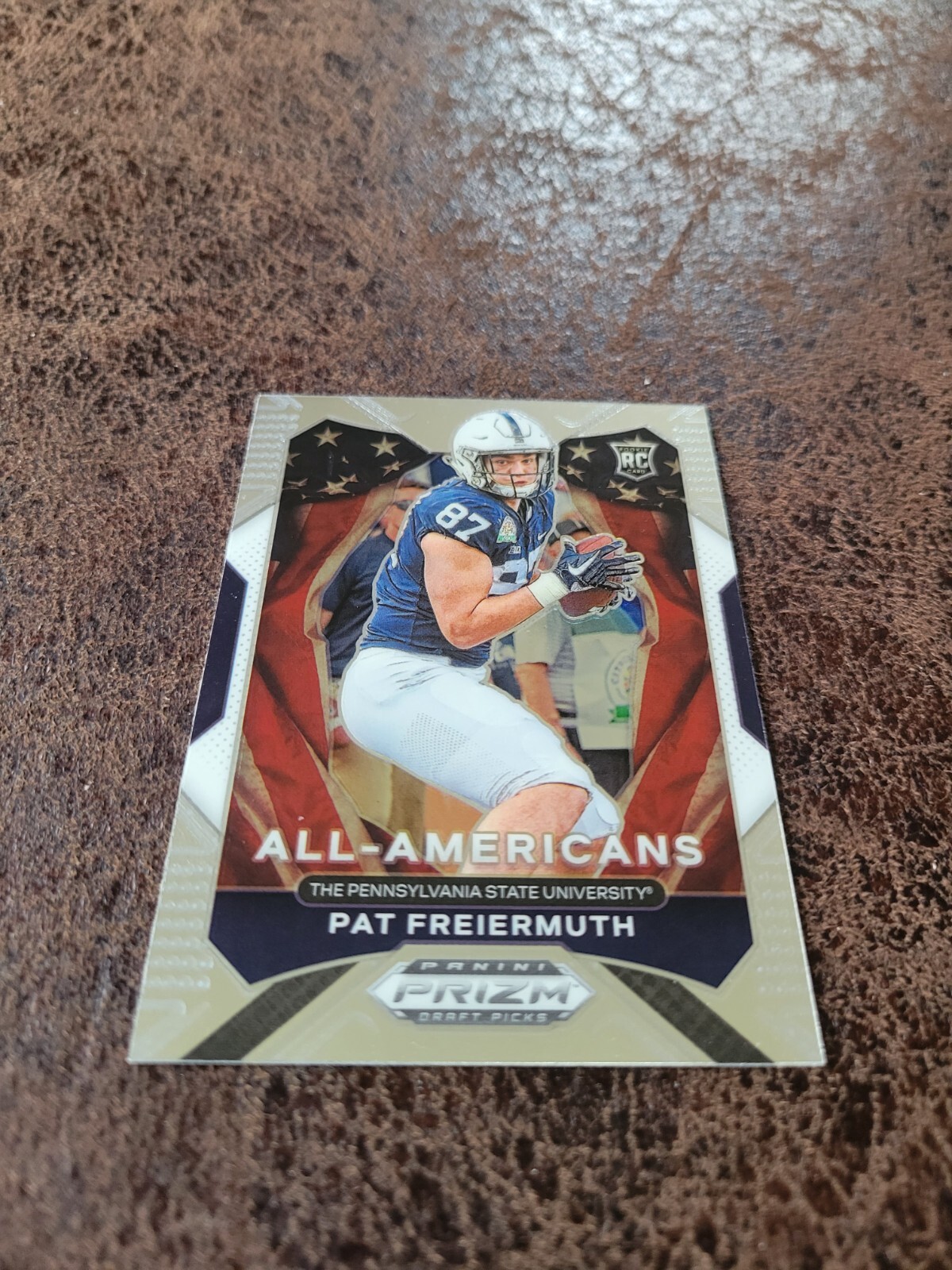 2021 Panini Prizm Draft Picks Pat Freiermuth All Americans Silver Rookie #184