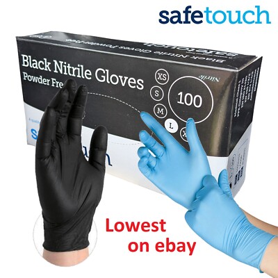 PANKTI 1000 Guanti Monouso In Nitrile Nero - Senza Lattice E