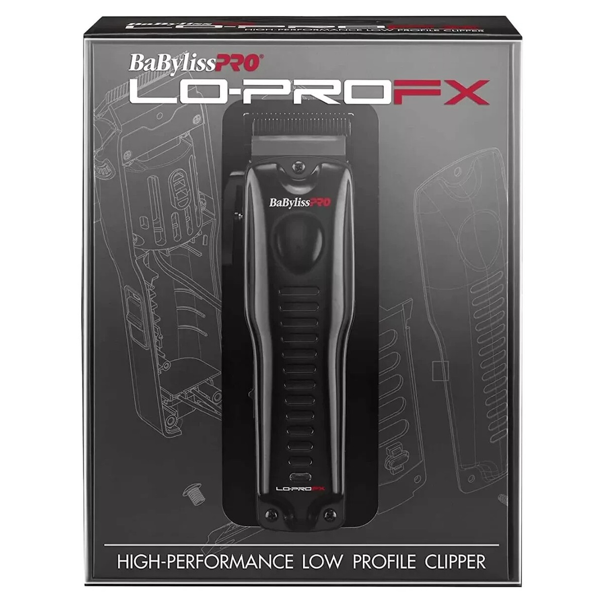 BaByliss PRO BLACK LO PRO FX Clipper FX825 & FX726 Trimmer